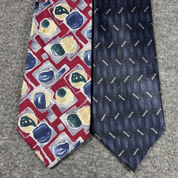 PIERRE CARDIN -  Lot Of 2 Men's Vintage Silk Ties - Picture 1 of 7